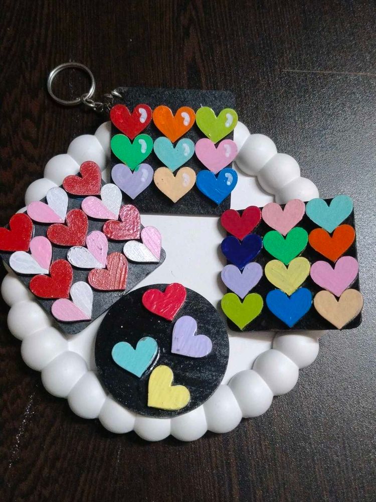 Heart Decor - Keychain &amp; fridge magnet