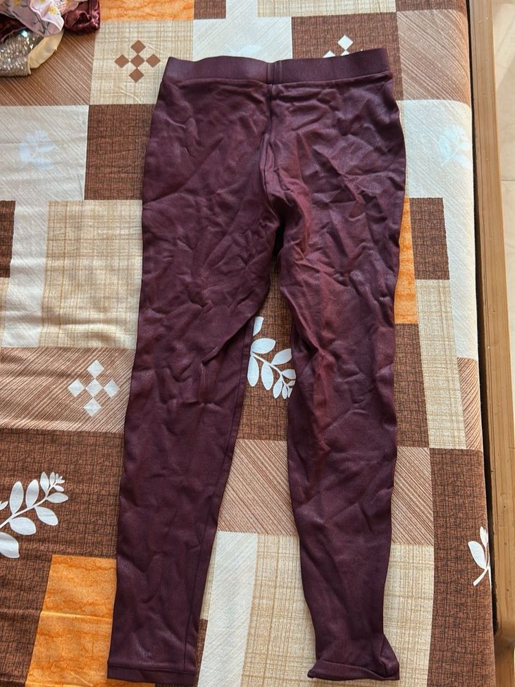 Burgundy Leggings