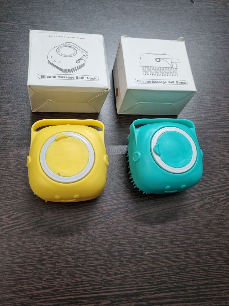 Silicon Massage Bath Brush Hair Scalp &amp; Bathing.