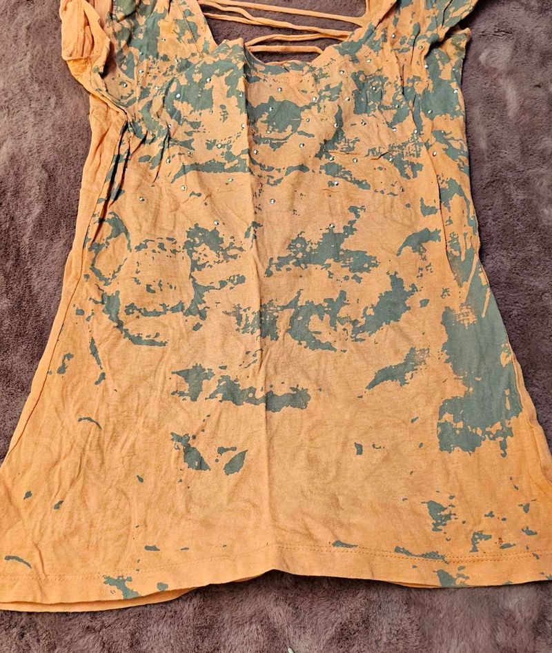 Unique Graphic Print Top