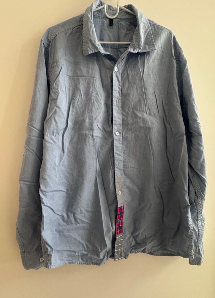 Blue Button-Down Shirt