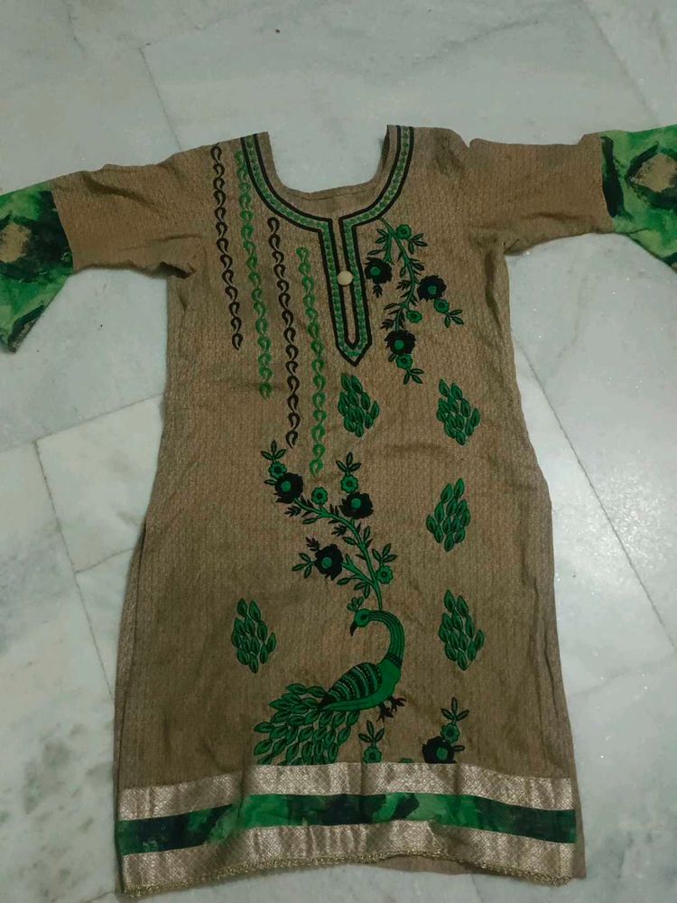 Embroidery Cotton Kurti