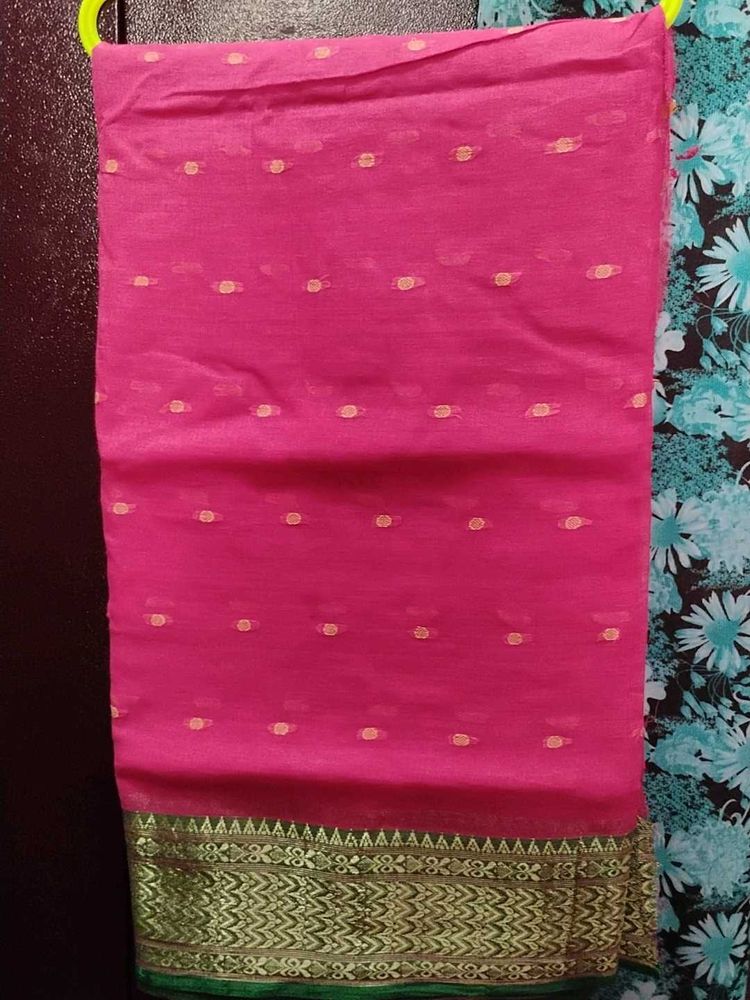 Elegant Pink Ethnic Saree