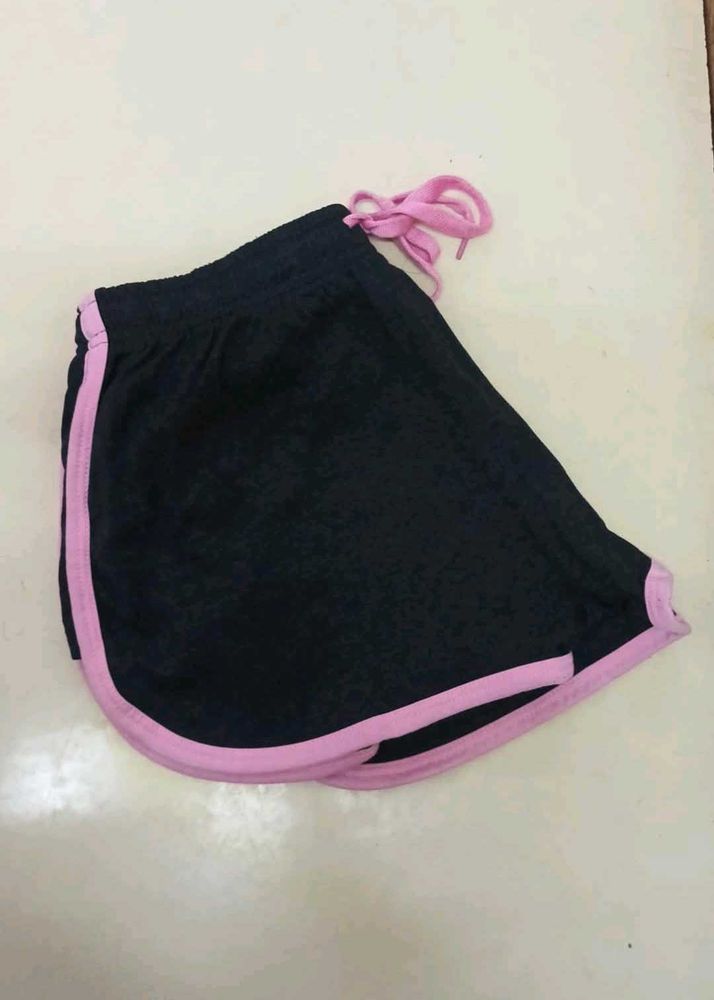 Brand New Cute Black &amp; Pink Sporty Shorts
