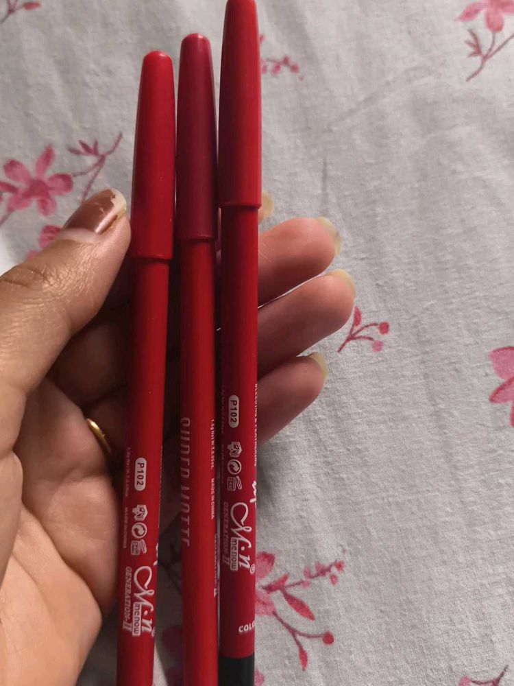 3 New Matte Lip Liners