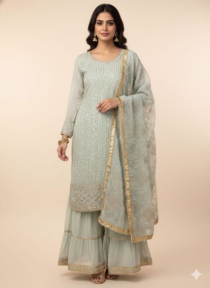 Elegant Salwar Kameez Suit With Dupatta