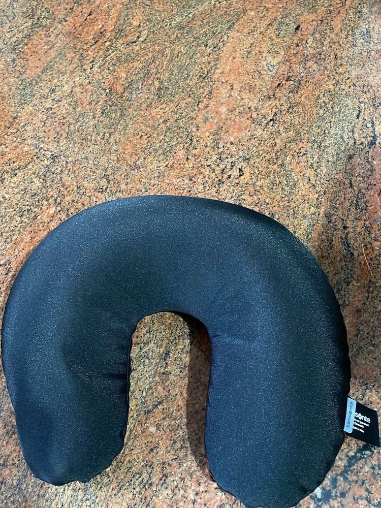 Comfortable Black Travel Pillow