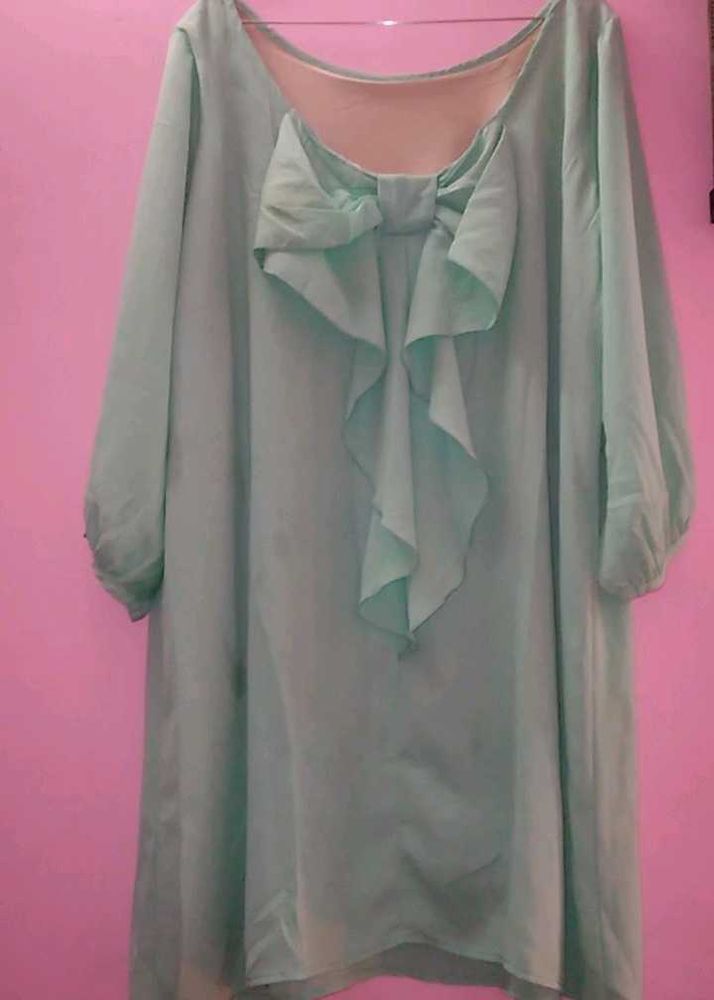 Mint Green Bow Top✨️plus Size