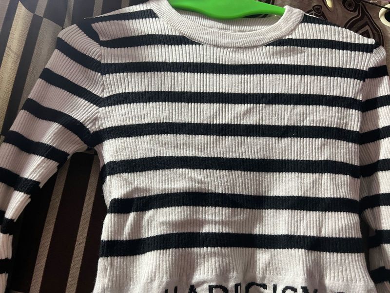 Striped Long Sleeve Top