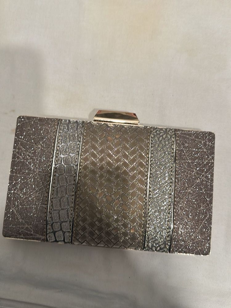Silver Evening Clutch