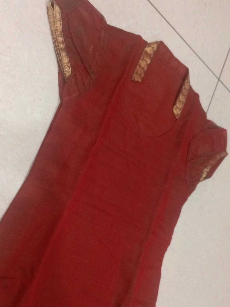 Hand Stiched Brown Kurti