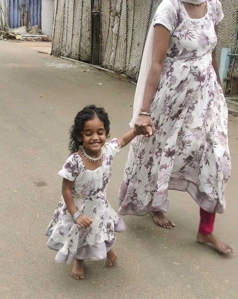 Adorable Matching Floral Dresses