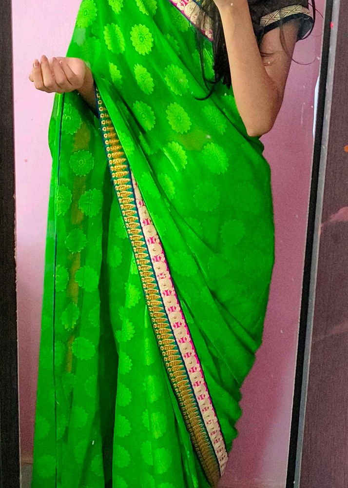 Green Saree