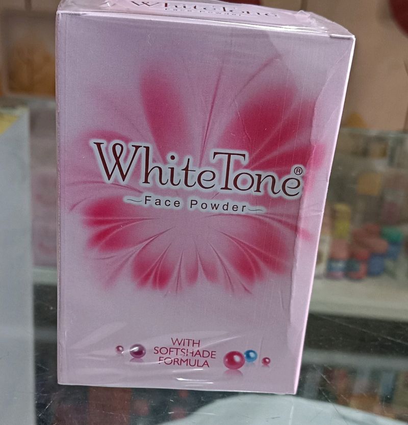 White tone face powder