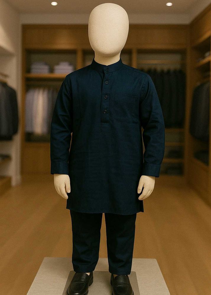 🇳🇿💫💗Boys&#39; Navy Blue Kurta Set
