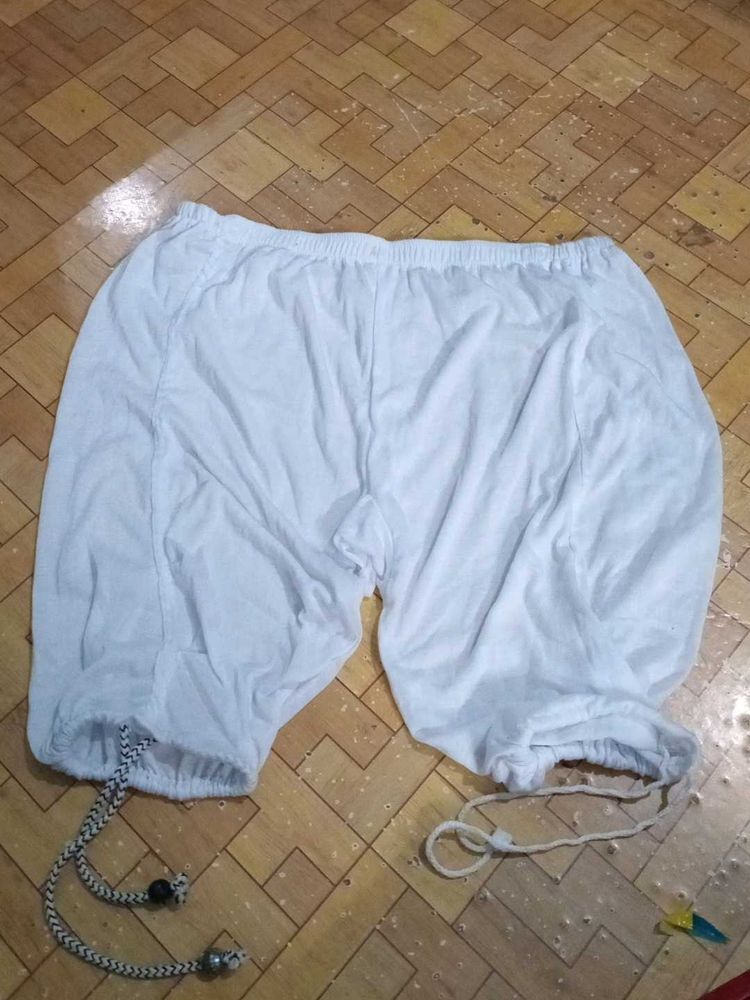 White Cotton Bloomers - Unique Style!