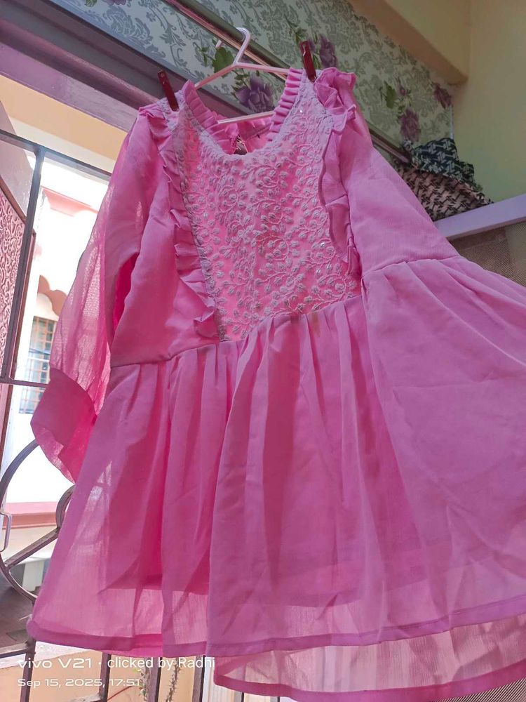 Pink Ruffle Dress