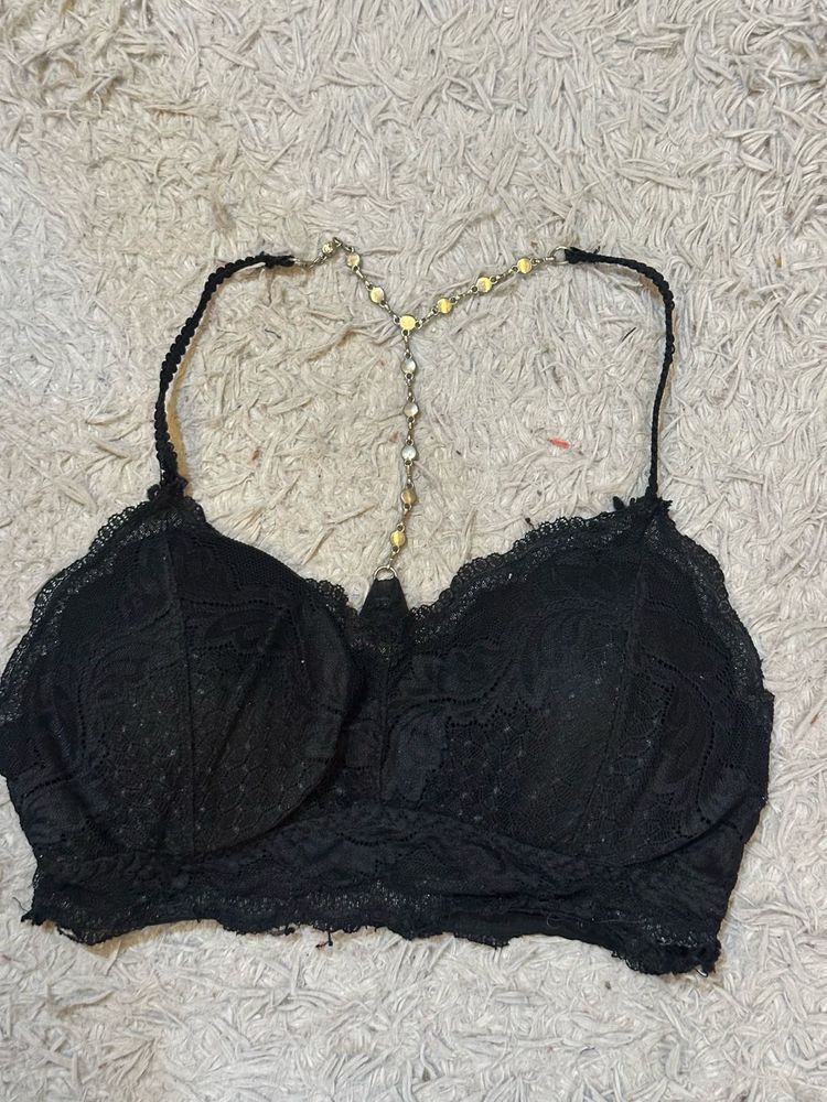 Black Embellished Bralette ❤️