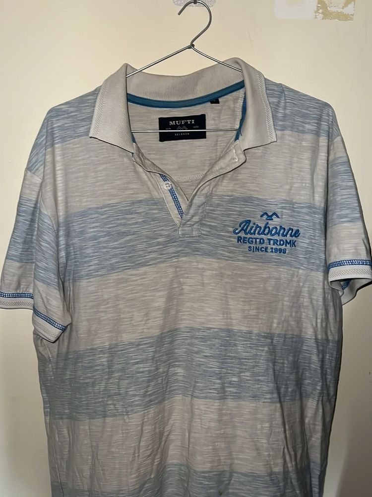 MUFTI POLO TSHIRT BLUE