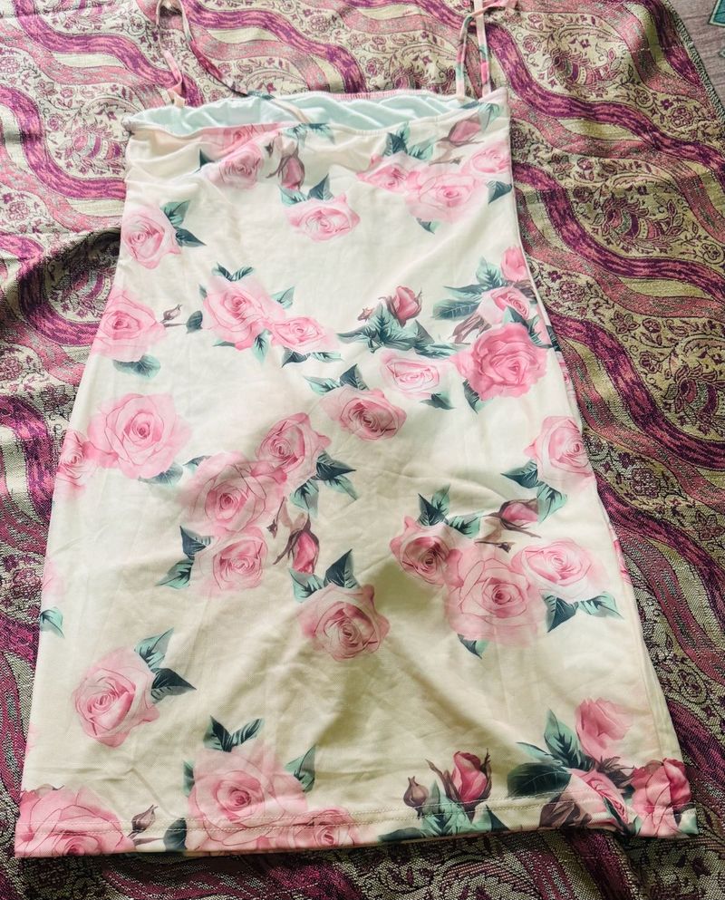 Floral Print Mini Dress