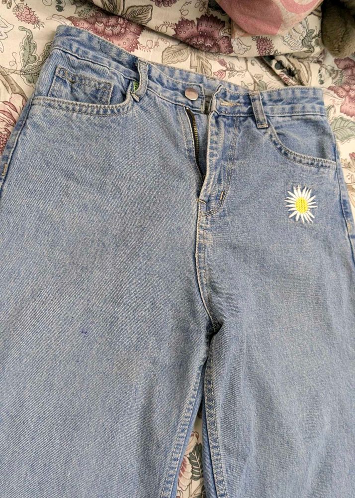 High waist Blue Jeans