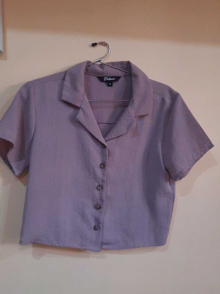 Cute Lavender Crop Top