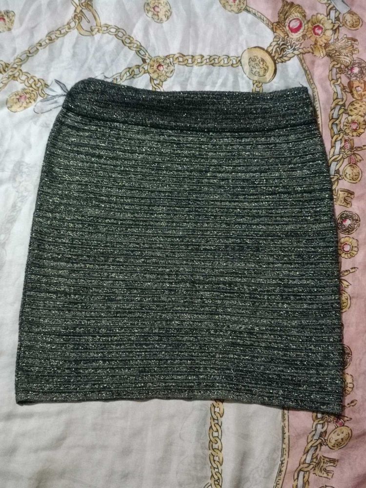 Sparkly Tweed Mini Skirt