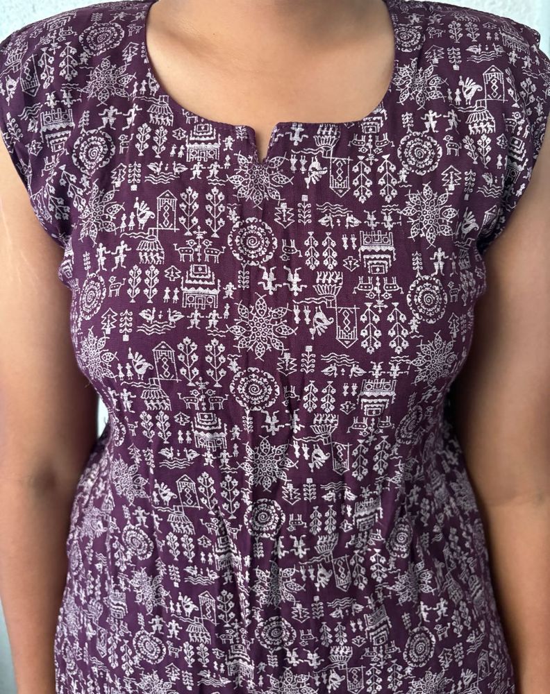 Ethnic Print Casual Dress