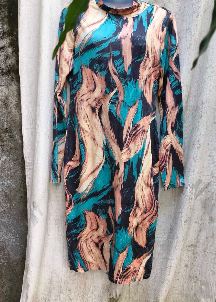 I. Patterned Bodycon Dress