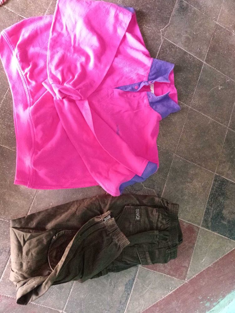 hudi t shirt and jact one toap  p