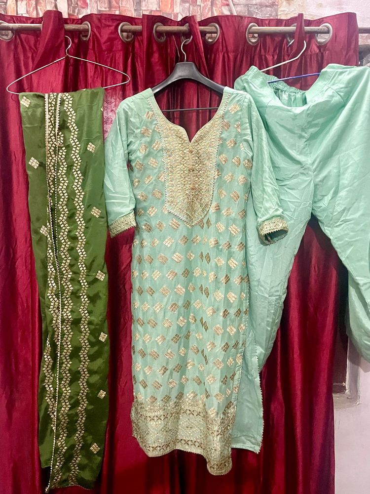 Partywear Suit Set🩵