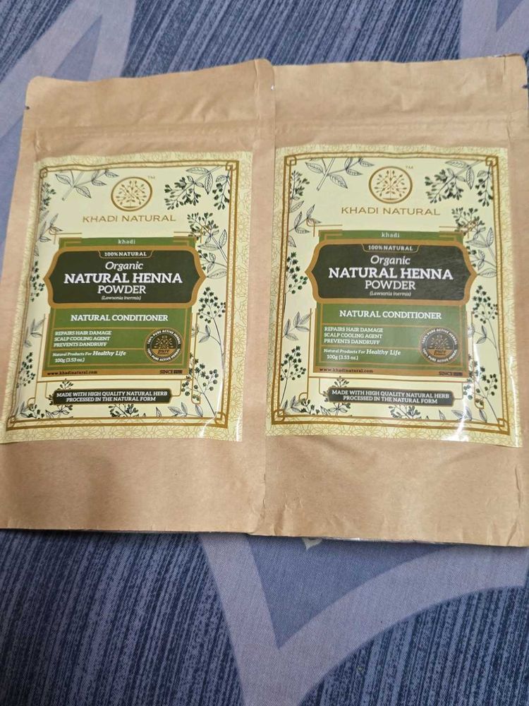 Khadi Natural Organic Henna Powder (In Combo Of 2)