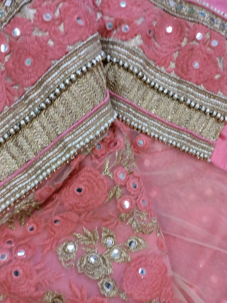 Price Drop 💧 Heavy Net Chiffon Saree + Blouse