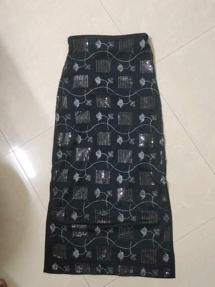 Elegant Sequin Ethnic Skirt