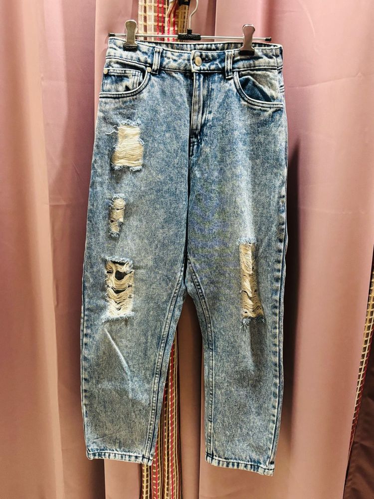 Ginger Ripped Denim Jeans