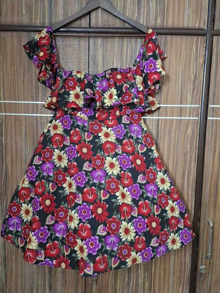 Floral Off-Shoulder Dress