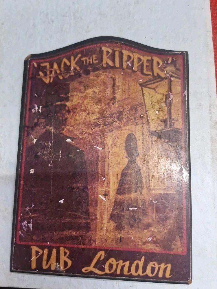 Vintage Jack The Ripper Pub Sign