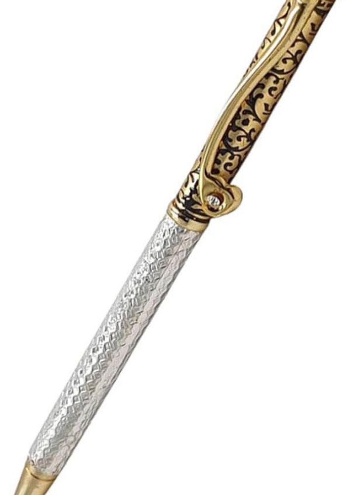 Silver luxury ball Pen,with freebie diary