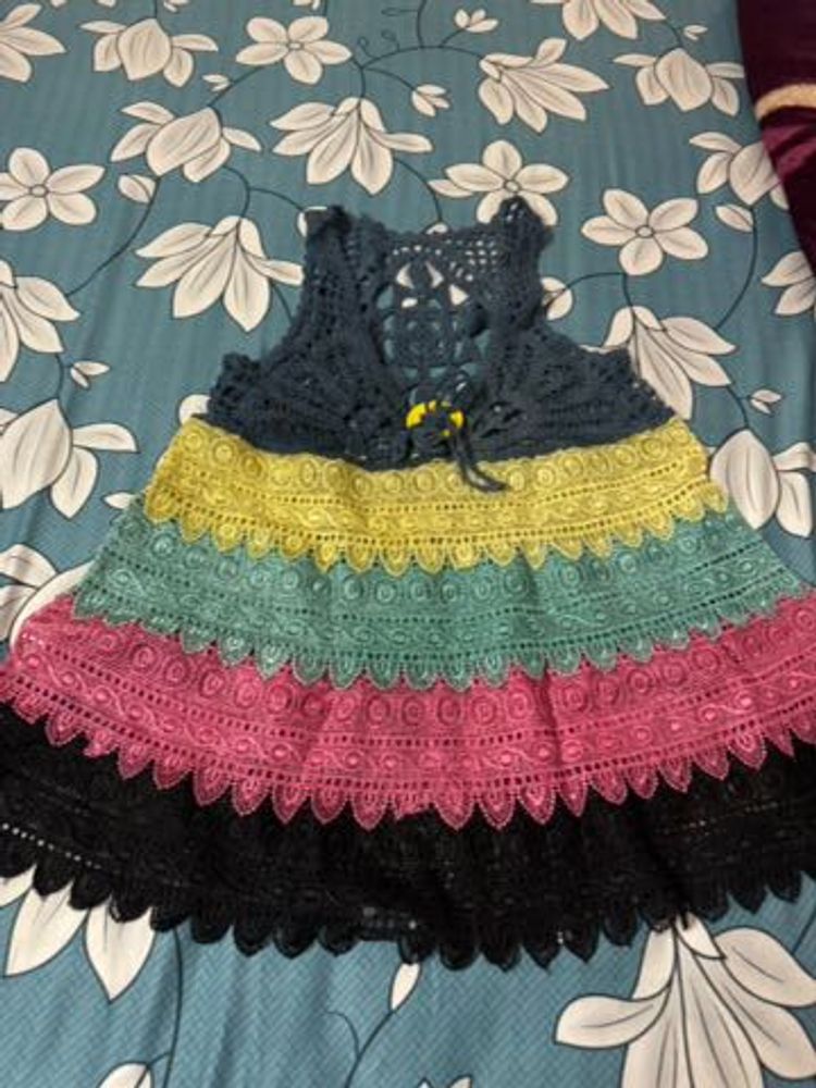 Colorful Crochet Top