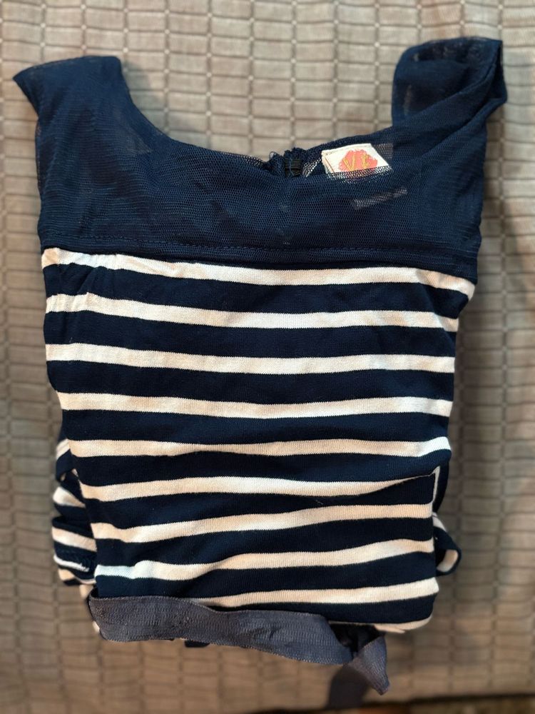 Striped Navy Dress