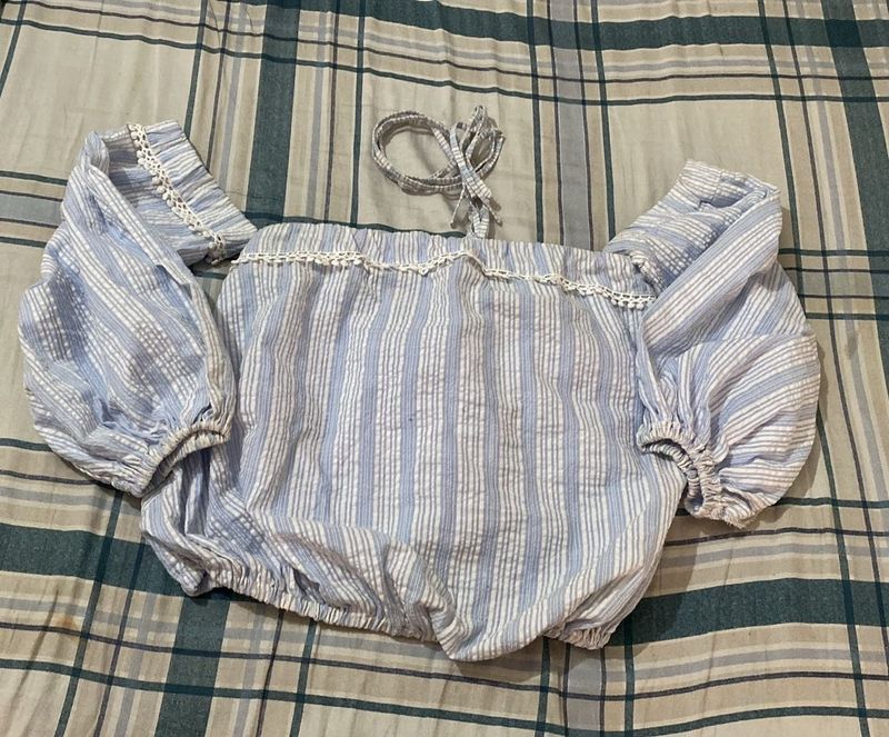 Striped Off-Shoulder Top
