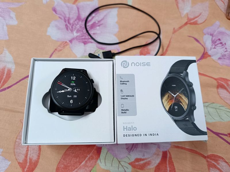 Noisefit Halo Smartwatch 1.43&#34; Amoled Display
