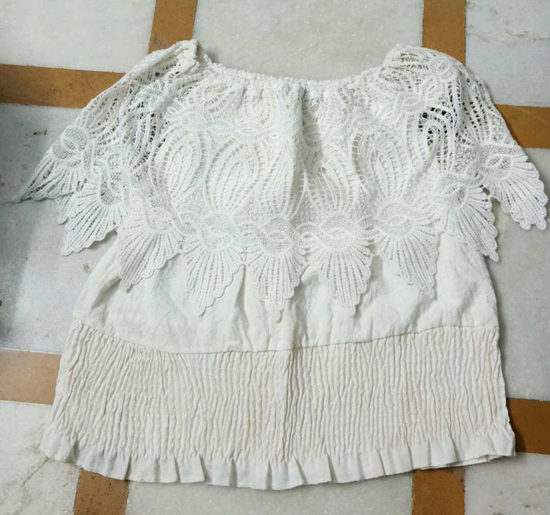 pure white colour top