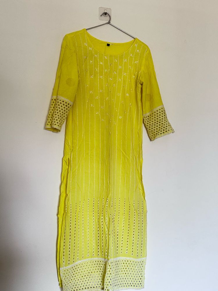 Lime Yellow Kurta
