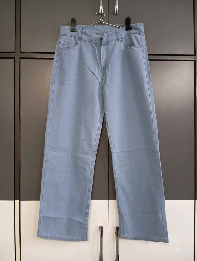 336. Light Blue Wide Leg Jeans