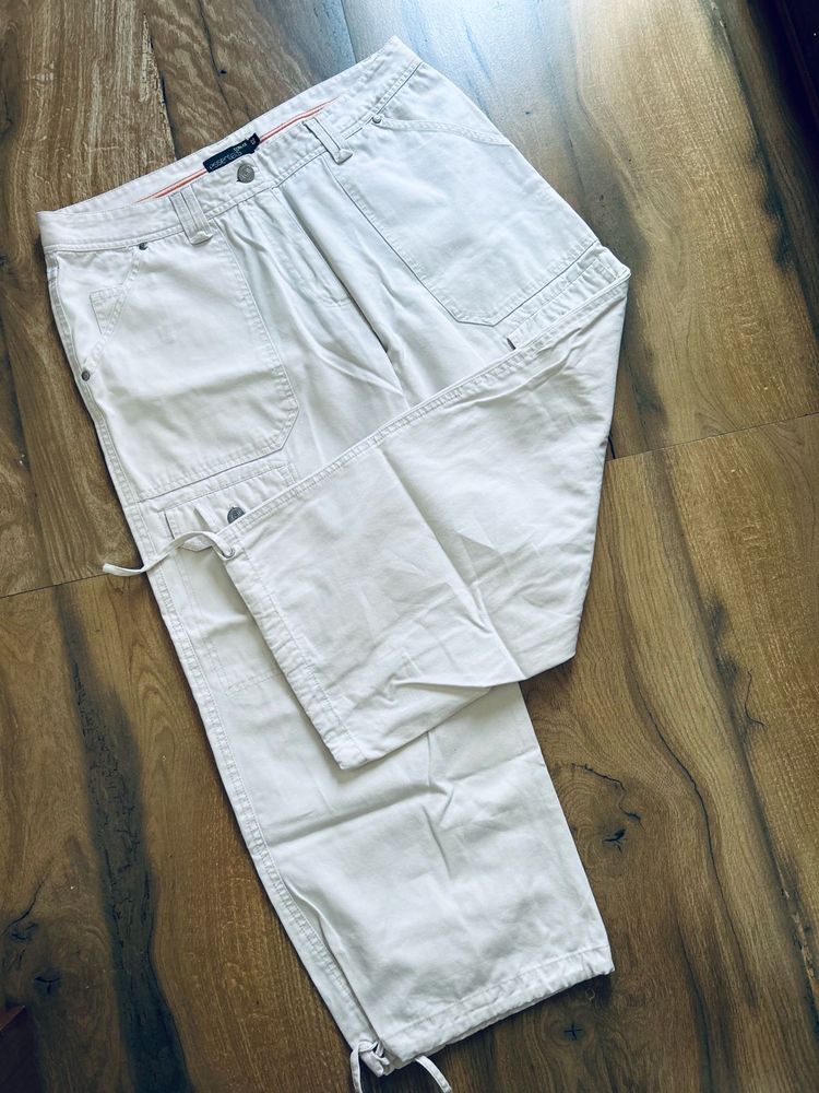 White Cargo Pant