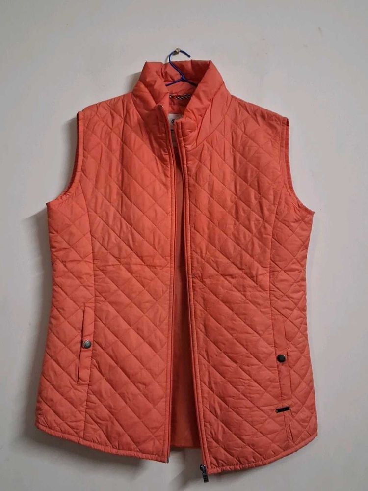 Coral Quilted Vest