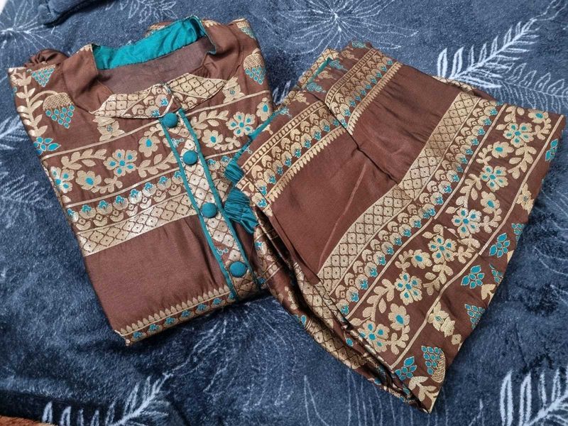 New Heavy Beautiful Banarasi Silk Suit