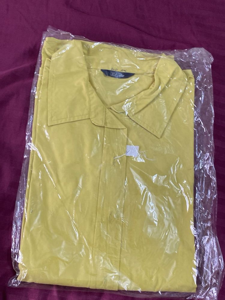 New Yellow Button Down Shirt