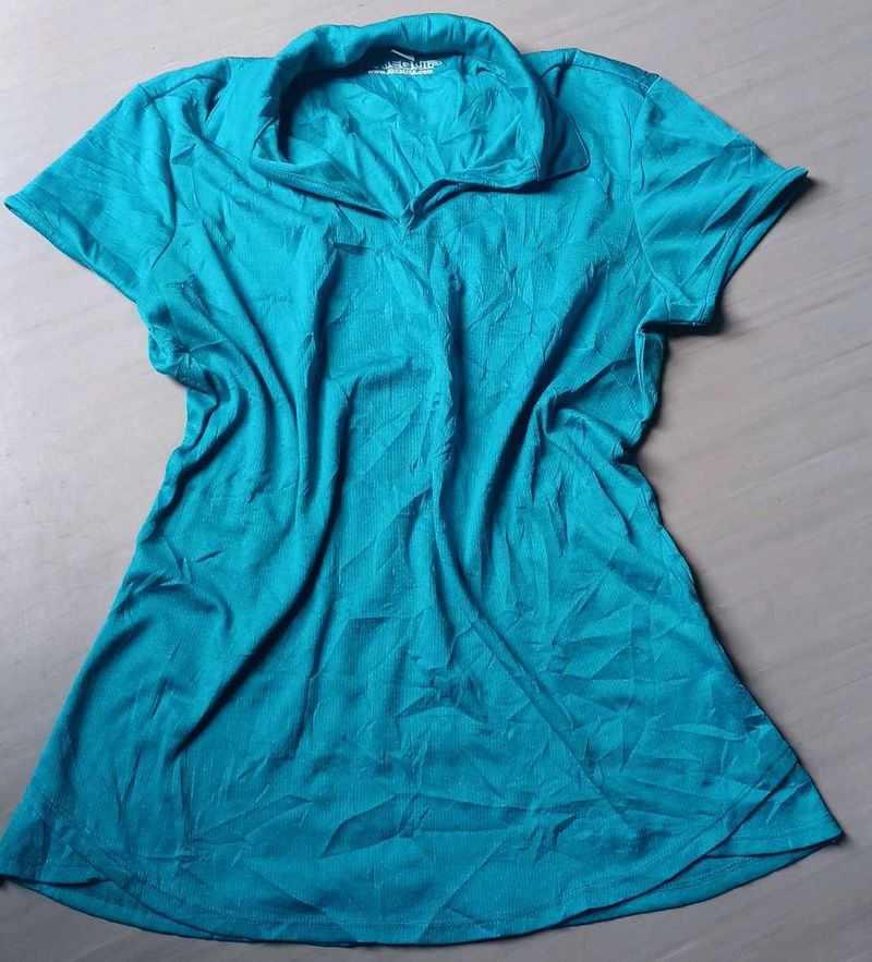 Collar T Shirt For Active/casual Wear